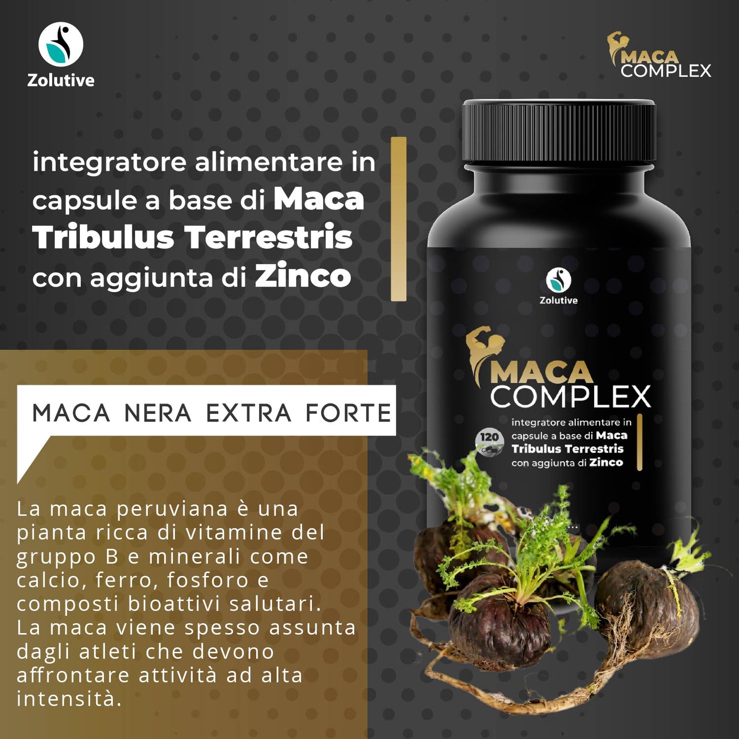 MACA COMPLEX - Energia, Vitalità e Performance per l'Uomo
